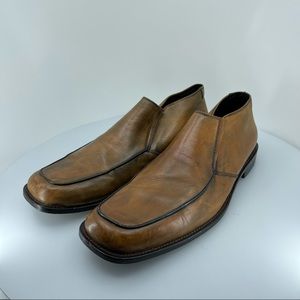 Bachrach Brown Leather Slip On